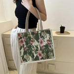 Vintage-Tasche Mit Blumenmuster