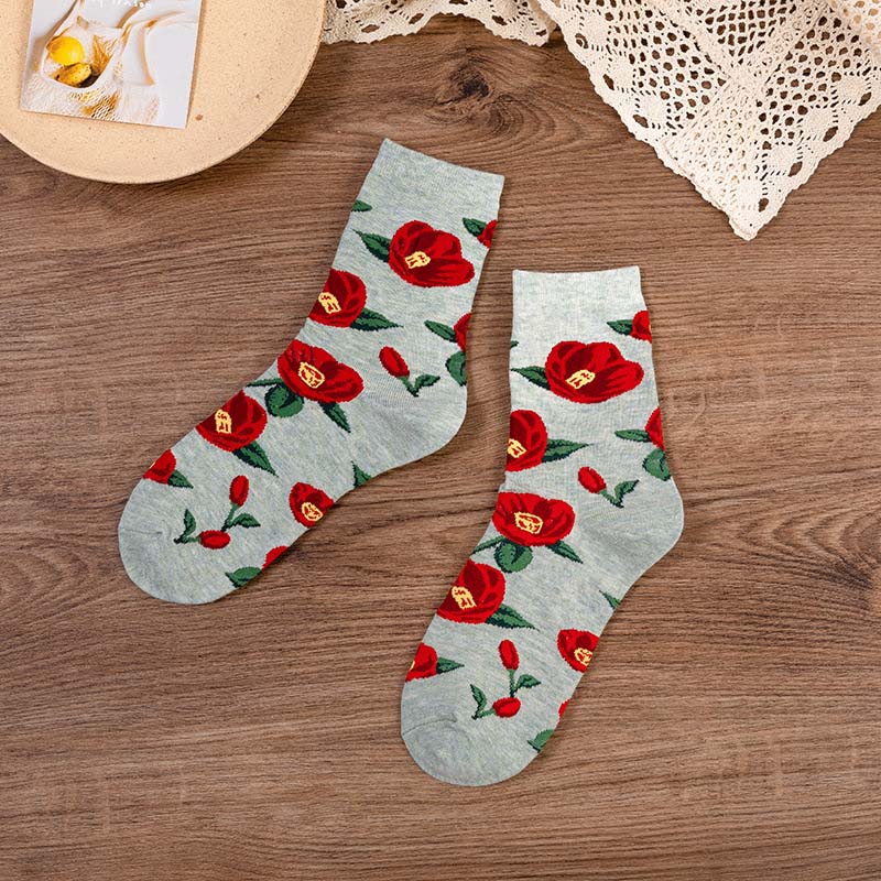 Vintage Blumensocken