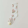 Atmungsaktive Florale Jacquard-Socken