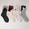 Socken Mit Cartoon-Katze