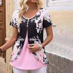 Elegante Bluse Mit Blumendruck