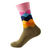 Bunt Karierte Freizeitsocken