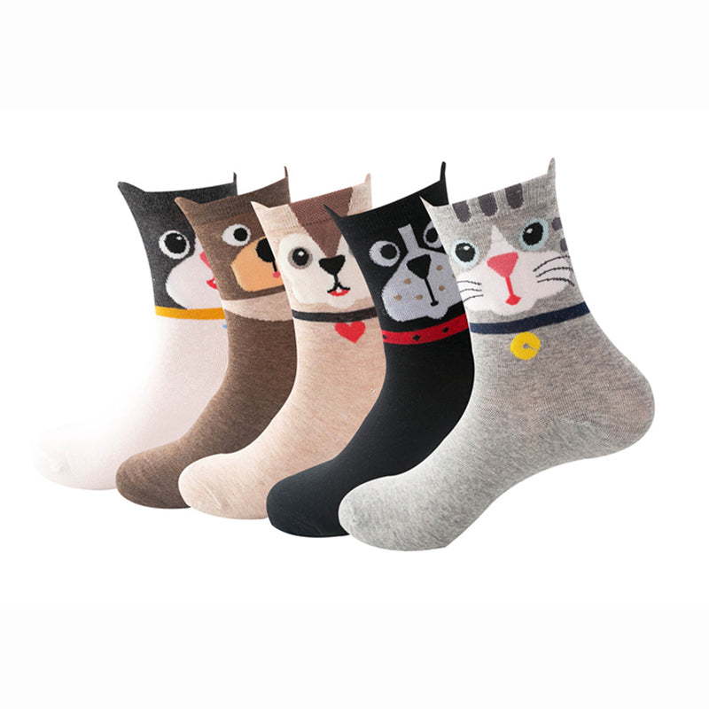 Packung Mit 5 Paar Cartoon-Socken