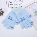 Warme Handschuhe Mit Katzenmuster