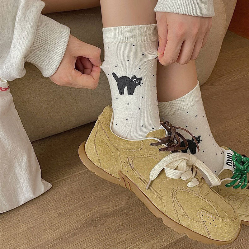 Lässige Socken Mit Katzenprint