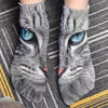 Socken Mit Kreativem Katzenmuster