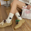Lässige Socken Mit Katzenprint