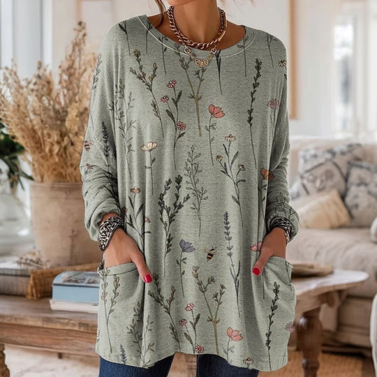 Lässiges Tanktop Mit Blumendruck