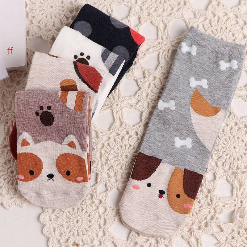 Socken Mit Cartoon-Hund