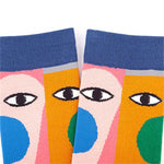 Socken Mit Abstraktem Farbblock