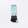 5-Zehen-Socken Mit Cartoon-Katze