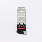 5-Zehen-Socken Mit Cartoon-Katze