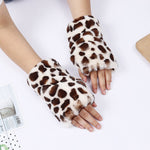 Warme Handschuhe Mit Leopardenmuster