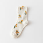 Lässige Blumensocken