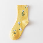 Lässige Blumensocken