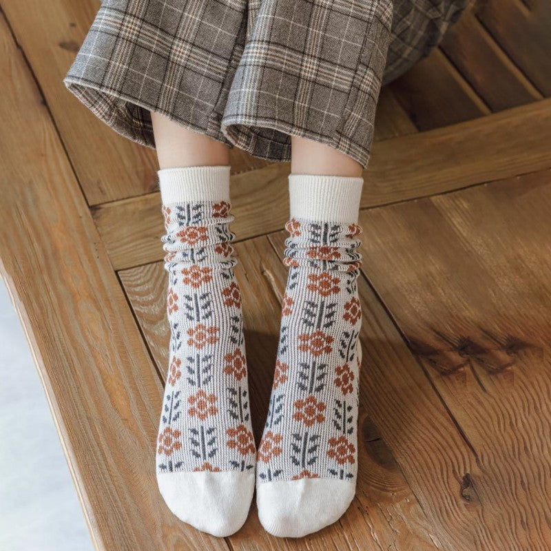 Vintage Blumensocken