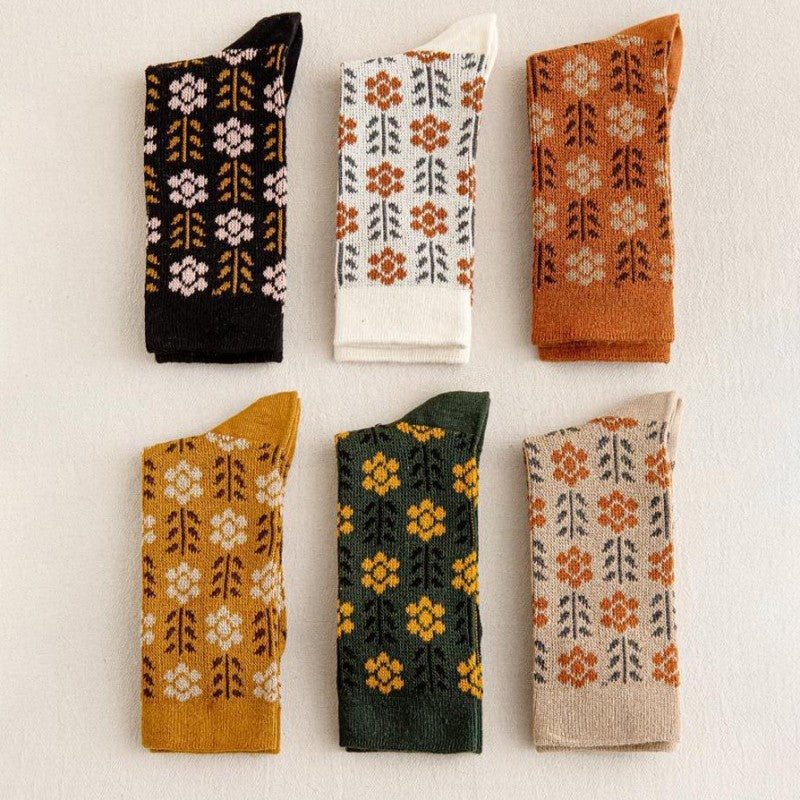 Vintage Blumensocken