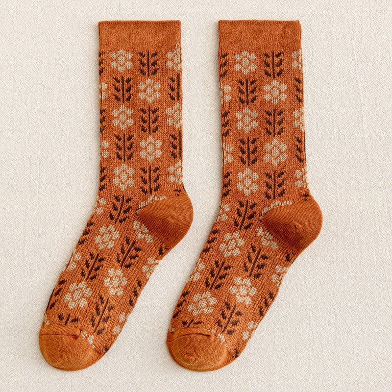 Vintage Blumensocken