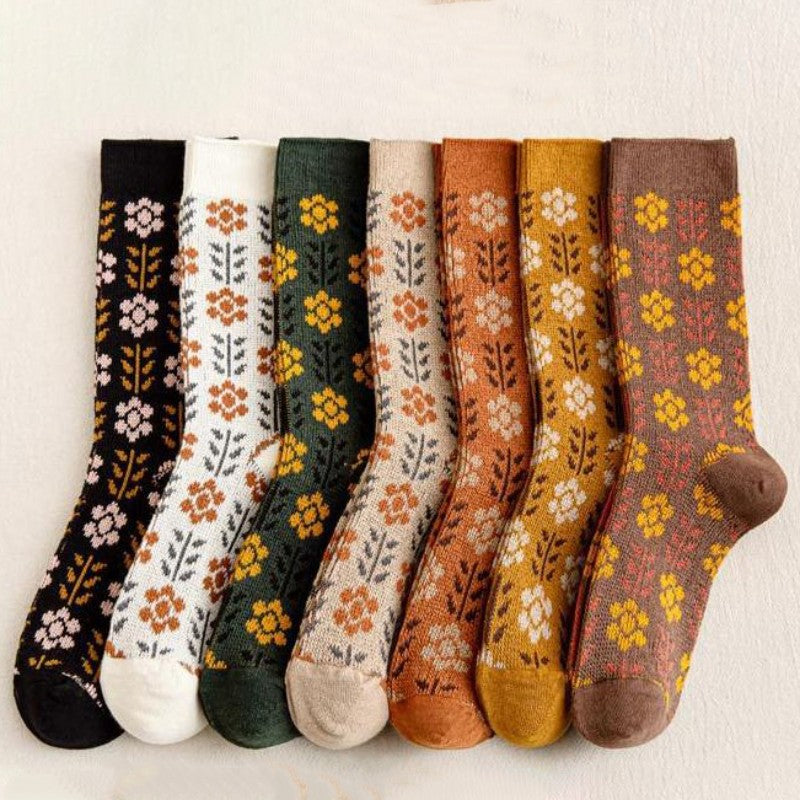 Vintage Blumensocken