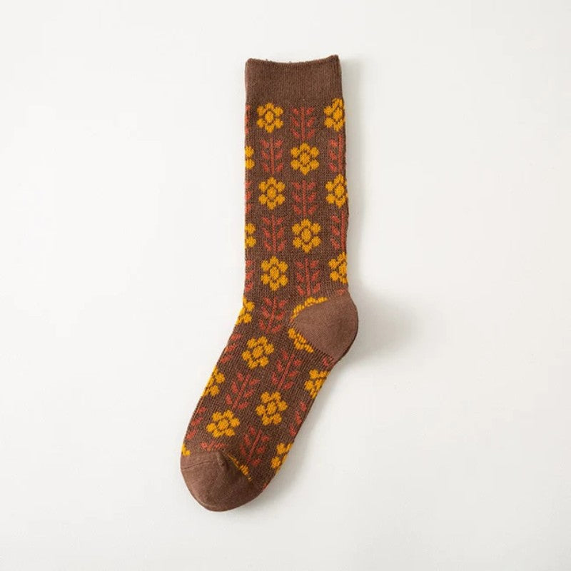 Vintage Blumensocken