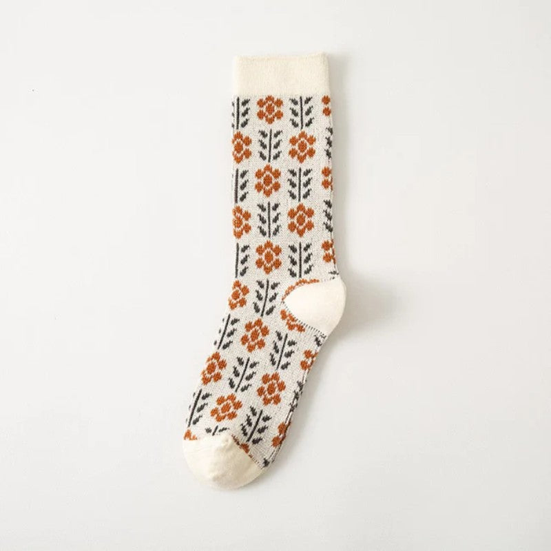 Vintage Blumensocken