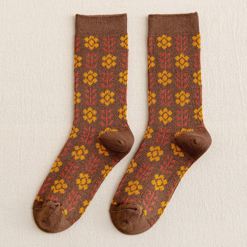 Vintage Blumensocken