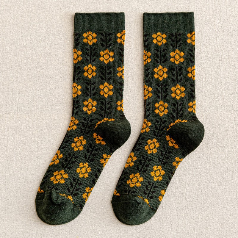 Vintage Blumensocken