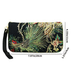 Tasche Mit Pfauenstickerei Im Ethno-Stil