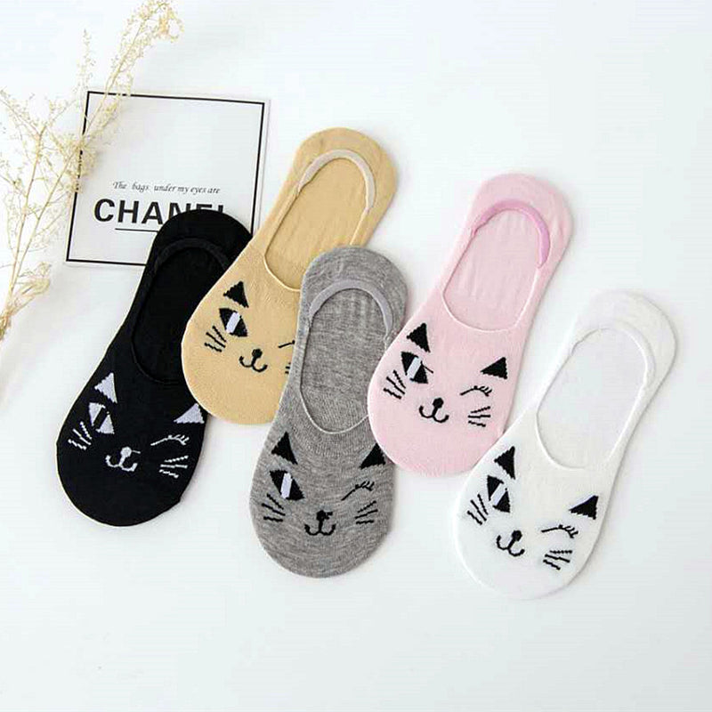 Lässige Socken Mit Katzenmuster