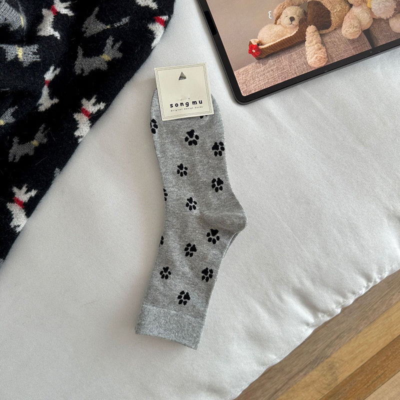 Socken Mit Katzenpfotenabdruck