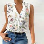 Elegantes Tanktop Mit Blumenmuster