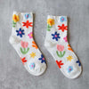 Lässige Blumensocken