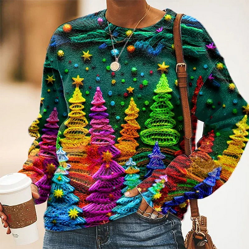 Buntes Weihnachts-Sweatshirt