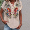 Vintage Bluse Mit Blumendruck