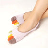 Bunte 5-Finger-Freizeitsocken