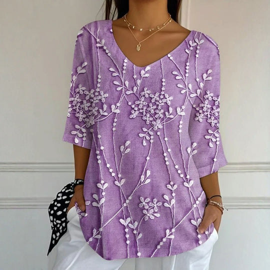 Lässiges Tanktop Mit Blumendruck