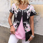 Elegante Bluse Mit Blumendruck