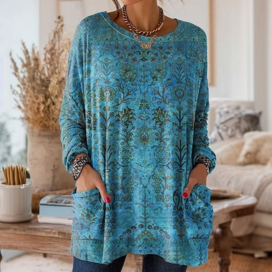 Vintage Kleid Mit Blumendruck