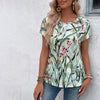 Vintage-T-Shirt Mit Blumendruck