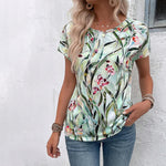 Vintage-T-Shirt Mit Blumendruck