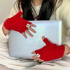 Einfarbige Warme Handschuhe