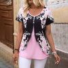 Elegante Bluse Mit Blumendruck