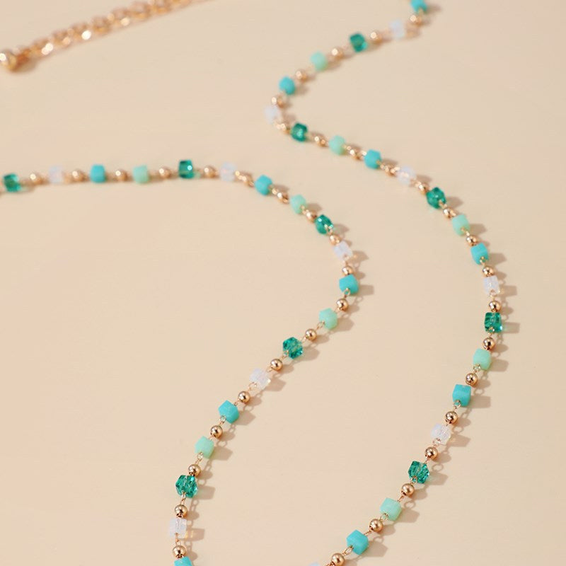 Böhmisch Bunte Perlenkette
