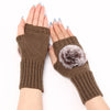 Einfarbig Warme Handschuhe