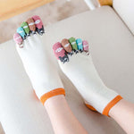 Cartoon-Socken Mit 5 Fingern