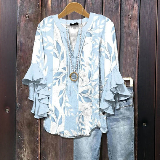 Böhmisches Kleid Mit Blumendruck