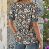Vintage Bluse Mit Blumendruck