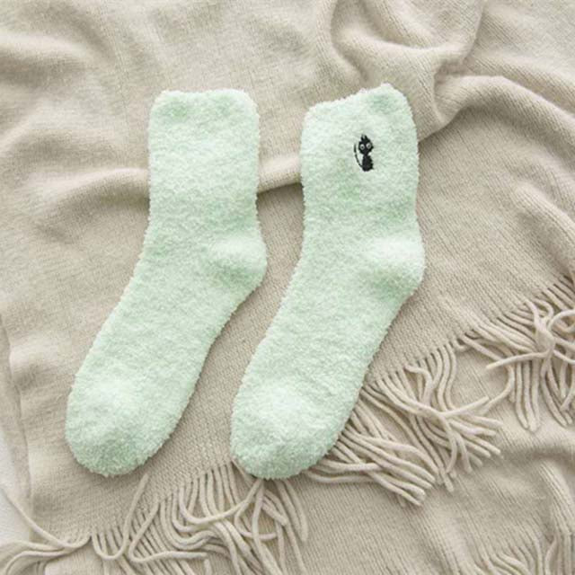 Plüschsocken Mit Katzenmuster