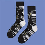 Kreative Socken Mit Katzenmuster