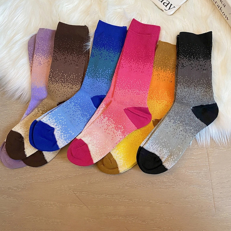 Lässige Socken Mit Farbverlauf